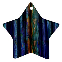 Stylish Colorful Strips Ornament (Star)
