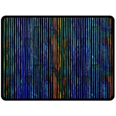 Stylish Colorful Strips Fleece Blanket (large)  by gatterwe