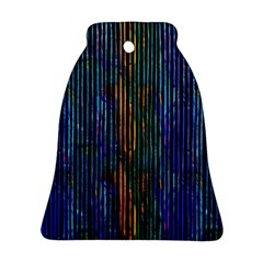 Stylish Colorful Strips Ornament (bell) by gatterwe