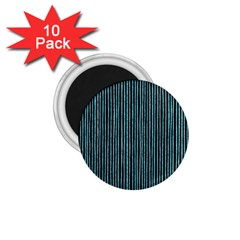 Stylish Frost Blue Strips 1 75  Magnets (10 Pack)  by gatterwe