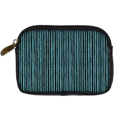 Stylish Frost Blue Strips Digital Camera Cases by gatterwe