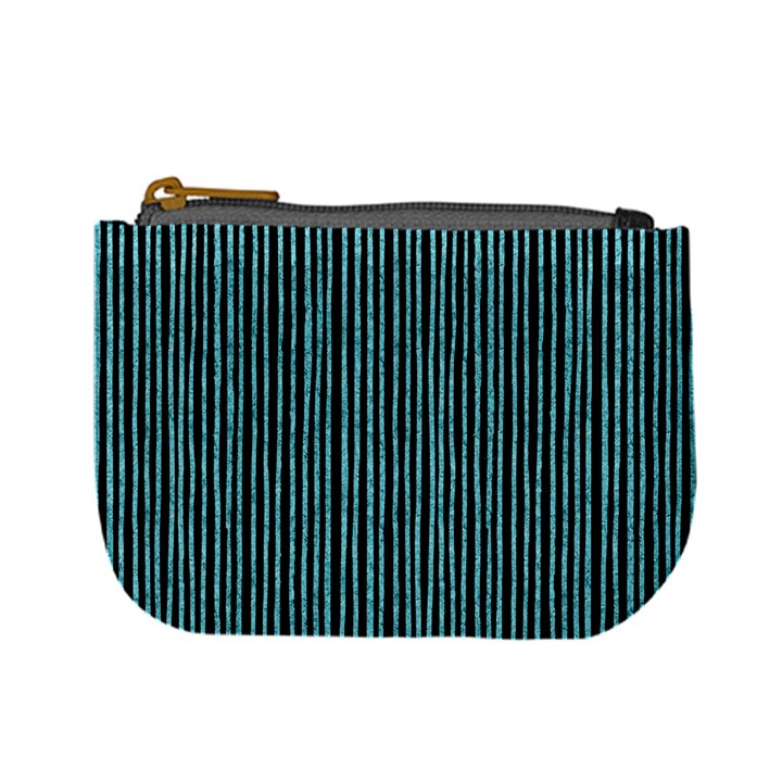 Stylish Frost Blue Strips Mini Coin Purses