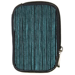 Stylish Frost Blue Strips Compact Camera Cases by gatterwe