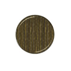 Stylish Golden Strips Hat Clip Ball Marker by gatterwe