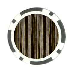 Stylish Golden Strips Poker Chip Card Guard