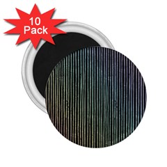 Stylish Rainbow Strips 2 25  Magnets (10 Pack) 