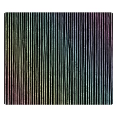 Stylish Rainbow Strips Double Sided Flano Blanket (small)  by gatterwe