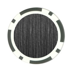 Stylish Silver Strips Poker Chip Card Guard by gatterwe