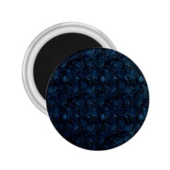 Blue Flower Glitter Look 2 25  Magnets by gatterwe