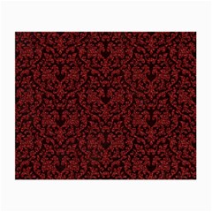 Red Glitter Look Floral Small Glasses Cloth (2-Side)