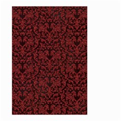 Red Glitter Look Floral Small Garden Flag (two Sides) by gatterwe