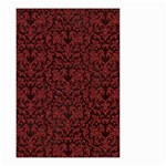 Red Glitter Look Floral Small Garden Flag (Two Sides) Back