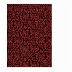 Red Glitter Look Floral Large Garden Flag (two Sides) by gatterwe