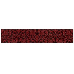 Red Glitter Look Floral Flano Scarf (Large)