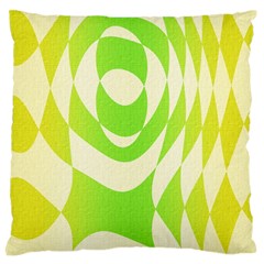 Green shapes canvas                        Standard Flano Cushion Case (Two Sides)