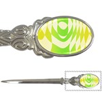 Green shapes canvas                              Letter Opener Front