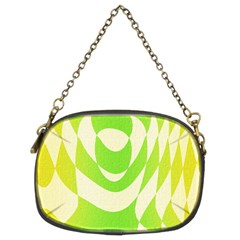 Green shapes canvas                         Chain Purse (Two Sides)