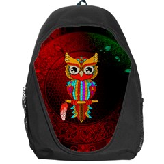 Cute Owl, Mandala Design Backpack Bag by FantasyWorld7