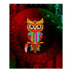 Cute Owl, Mandala Design Shower Curtain 60  X 72  (medium)  by FantasyWorld7