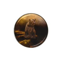 Roaring Grizzly Bear Hat Clip Ball Marker (4 Pack) by gatterwe