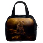 Roaring Grizzly Bear Classic Handbags (2 Sides) Front