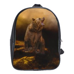 Roaring Grizzly Bear School Bag (large)