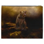 Roaring Grizzly Bear Cosmetic Bag (XXXL)  Back