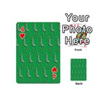 Giraffe Pattern Wallpaper Vector Playing Cards 54 (Mini)  Front - Heart4