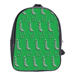 Giraffe Pattern Wallpaper Vector School Bag (XL)