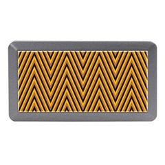 Chevron Brown Retro Vintage Memory Card Reader (mini)