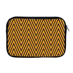 Chevron Brown Retro Vintage Apple Macbook Pro 17  Zipper Case by Nexatart