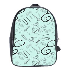 Pattern Medicine Seamless Medical School Bag (xl) by Nexatart