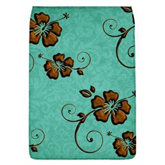 Chocolate Background Floral Pattern Flap Covers (L) 