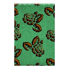 Chocolate Background Floral Pattern Shower Curtain 48  X 72  (small)  by Nexatart