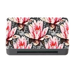 Water Lily Background Pattern Memory Card Reader With Cf by Nexatart