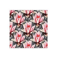 Water Lily Background Pattern Satin Bandana Scarf by Nexatart