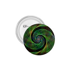 Green Spiral Fractal Wired 1 75  Buttons by Nexatart