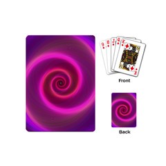 Pink Background Neon Neon Light Playing Cards (mini)  by Nexatart