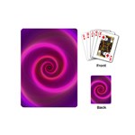 Pink Background Neon Neon Light Playing Cards (Mini)  Back