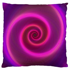 Pink Background Neon Neon Light Large Cushion Case (Two Sides)