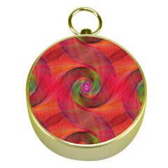 Red Spiral Swirl Pattern Seamless Gold Compasses by Nexatart