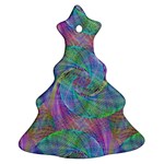 Spiral Pattern Swirl Pattern Christmas Tree Ornament (Two Sides) Front