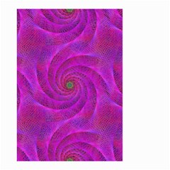 Pink Abstract Background Curl Small Garden Flag (two Sides) by Nexatart