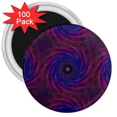 Pattern Seamless Repeat Spiral 3  Magnets (100 Pack) by Nexatart