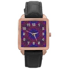 Pattern Seamless Repeat Spiral Rose Gold Leather Watch  by Nexatart