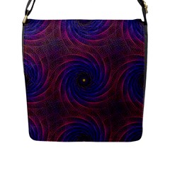 Pattern Seamless Repeat Spiral Flap Messenger Bag (l) 