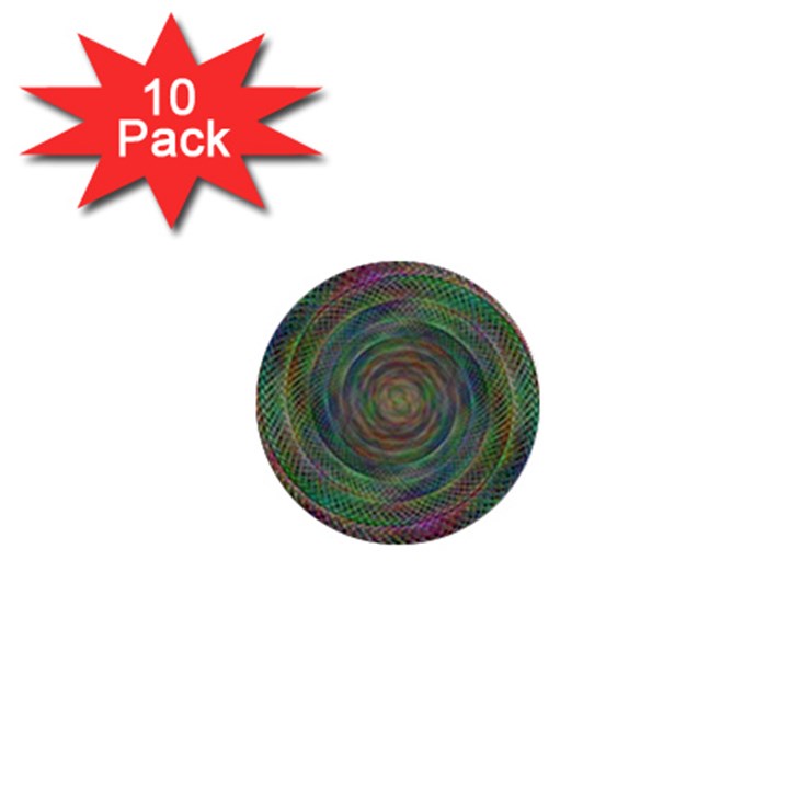 Spiral Spin Background Artwork 1  Mini Buttons (10 pack) 