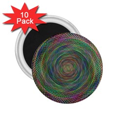 Spiral Spin Background Artwork 2 25  Magnets (10 Pack)  by Nexatart