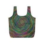 Spiral Spin Background Artwork Full Print Recycle Bags (S)  Back