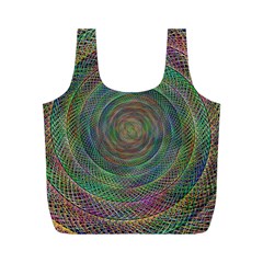 Spiral Spin Background Artwork Full Print Recycle Bags (m)  by Nexatart